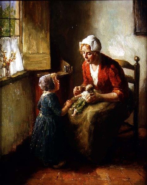 Madre e hijo de Bernard de Hoog