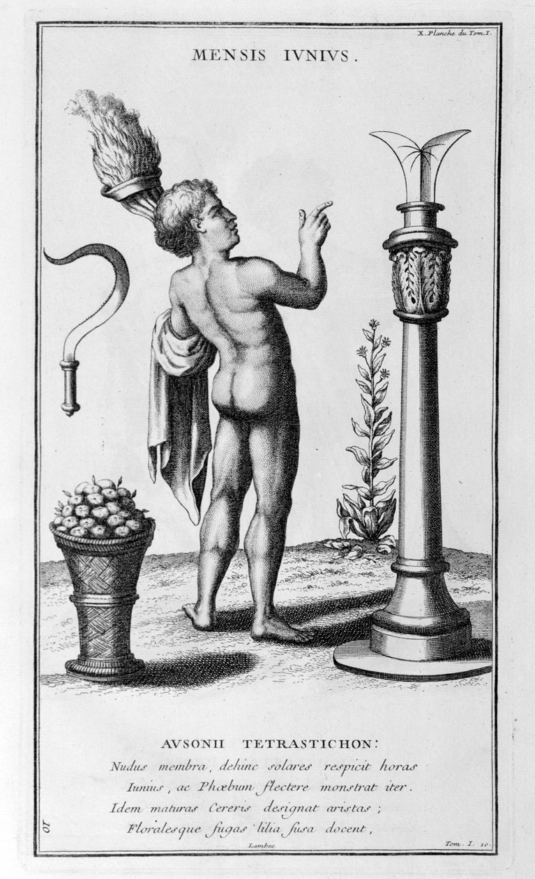 Una representación de junio, 1757 de Bernard de Montfaucon