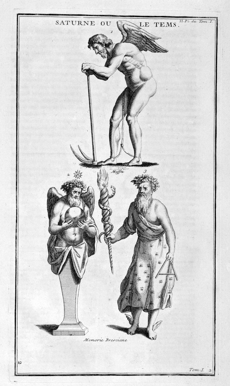 Saturno, 1757 de Bernard de Montfaucon