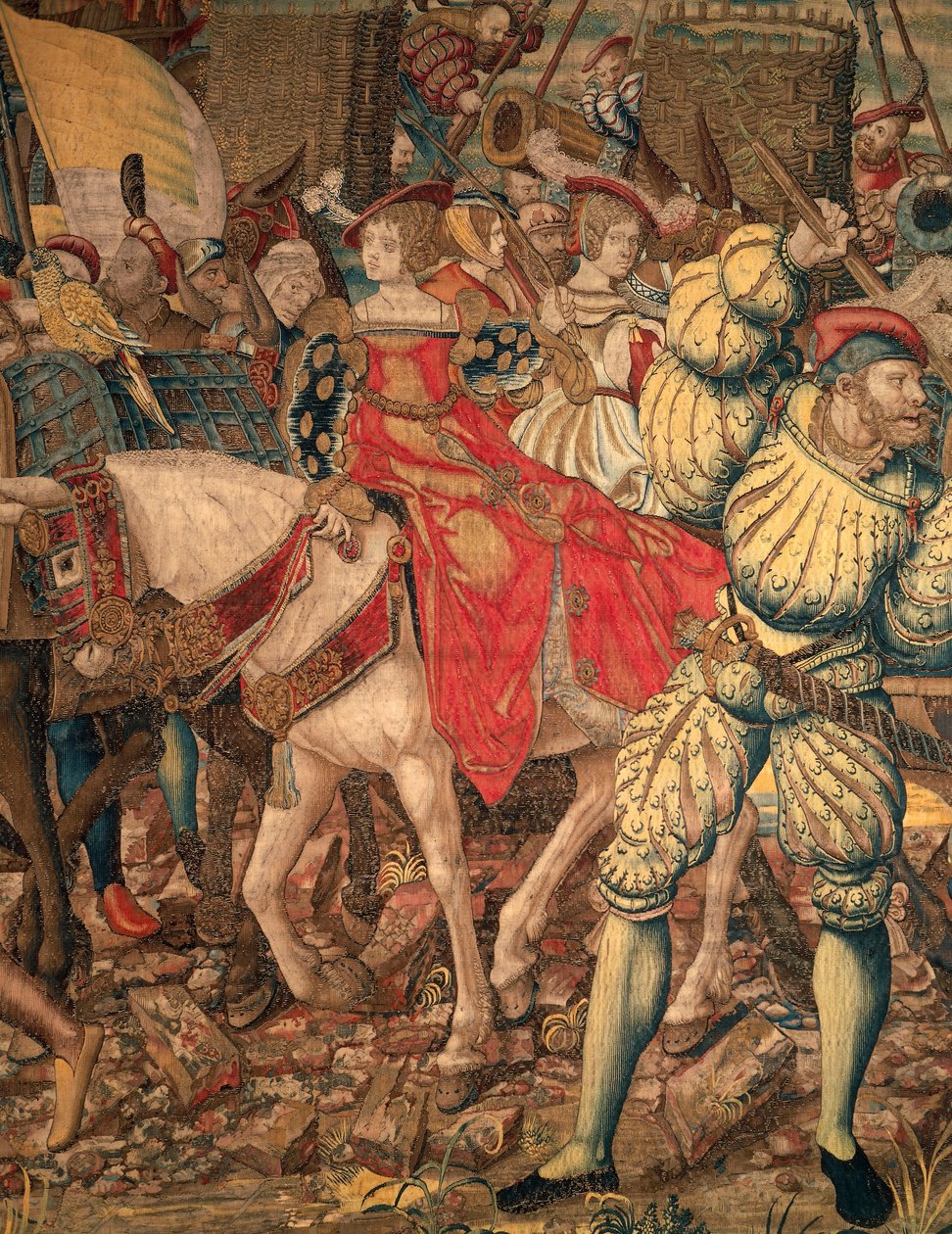 Batalla de Pavía de Bernard van (after) Orley