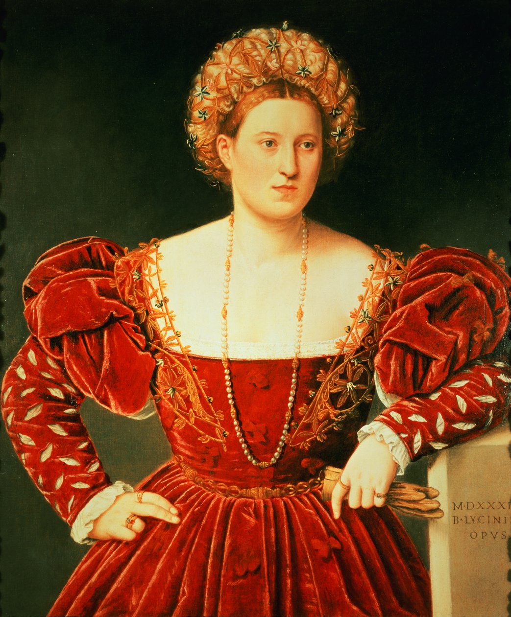 Retrato de una dama de Bernardino Licinio