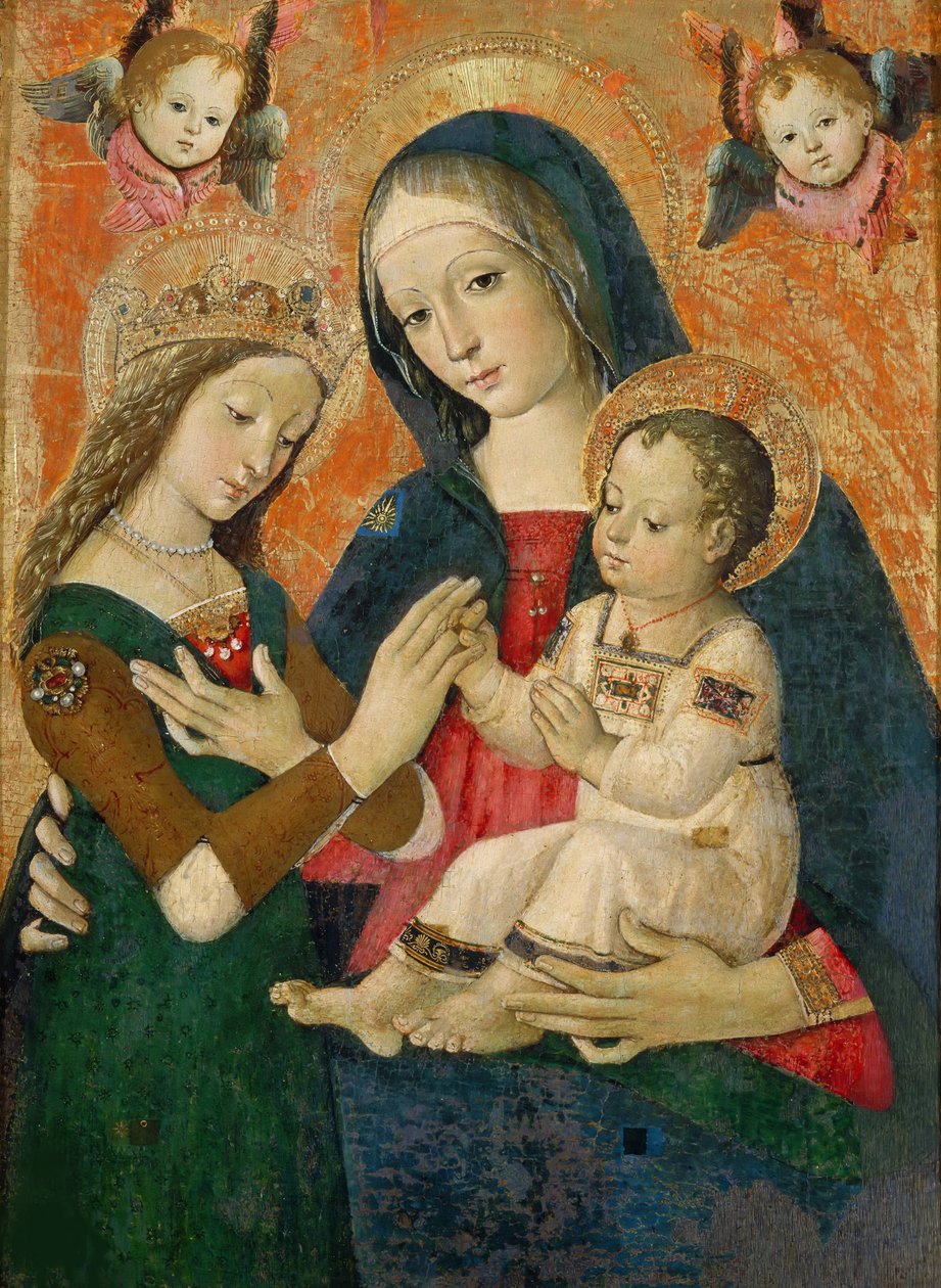 El matrimonio místico de Santa Catalina de Bernardino Pinturicchio