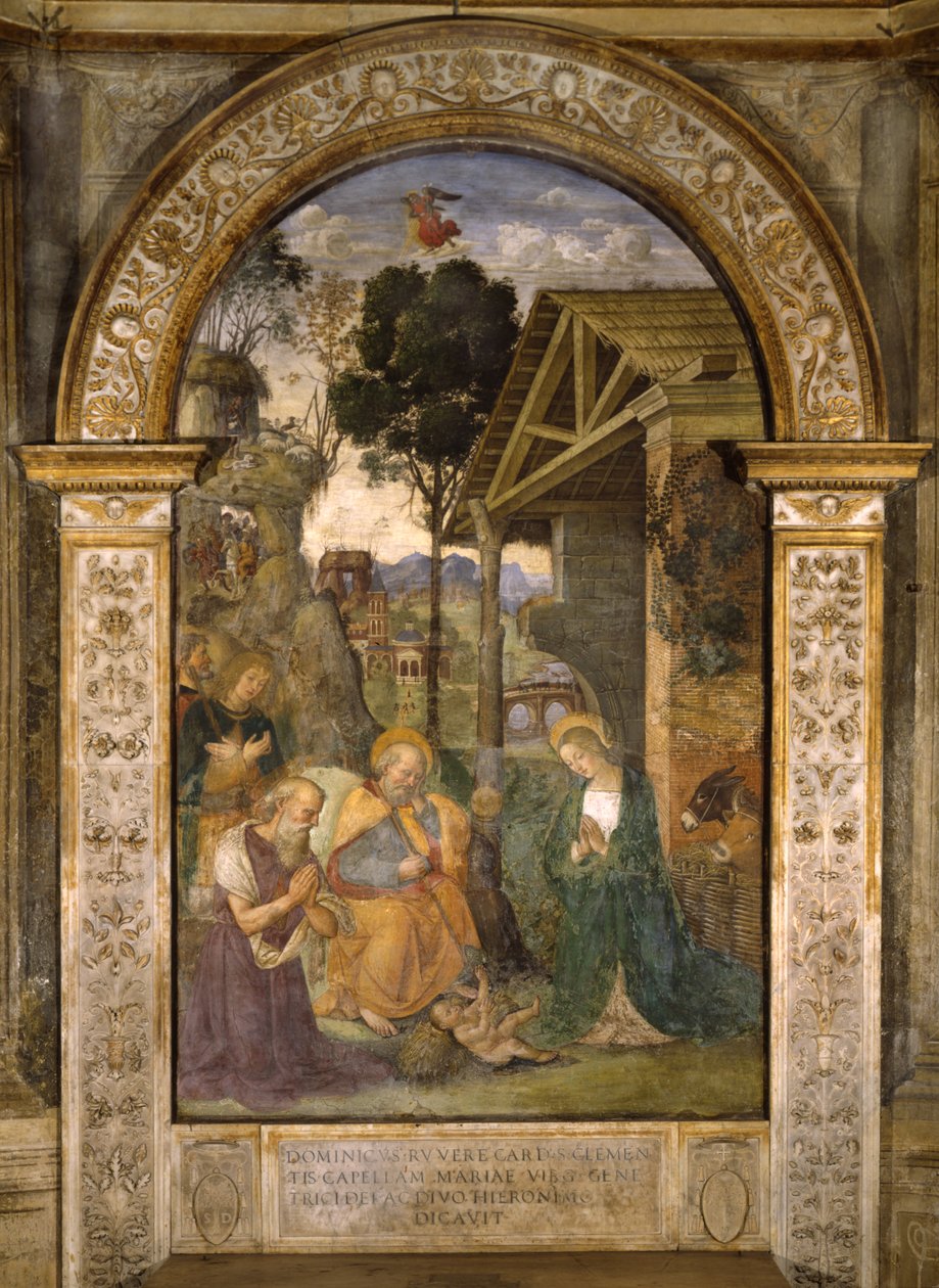 Adoración del Niño de Bernardino di Betto Pinturicchio