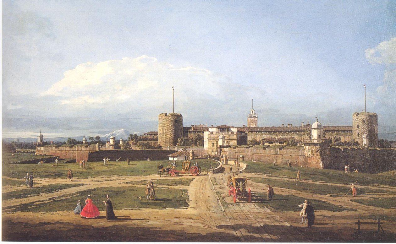 Castillo Sforzesco de Milán de Bernardo Bellotto