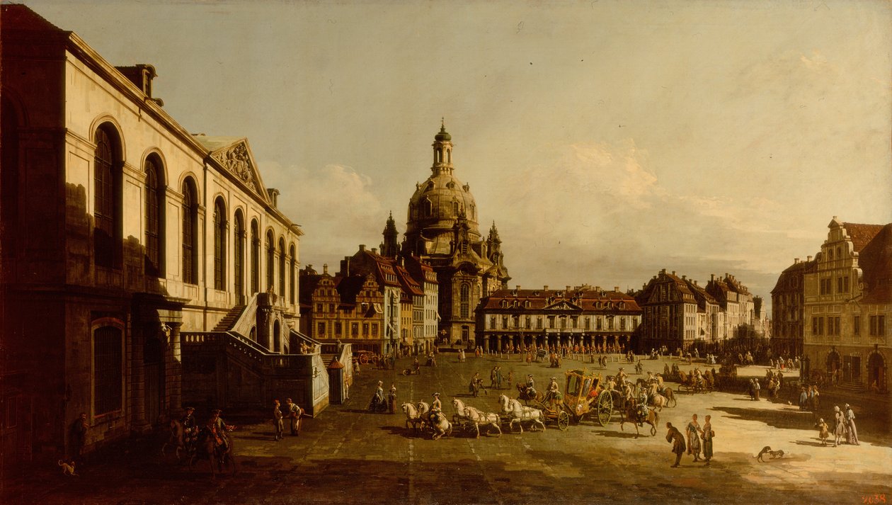 Neumarkt en Dresde de Bernardo Bellotto