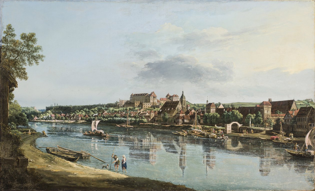 Pirna en el Elba, c.1756 de Bernardo Bellotto