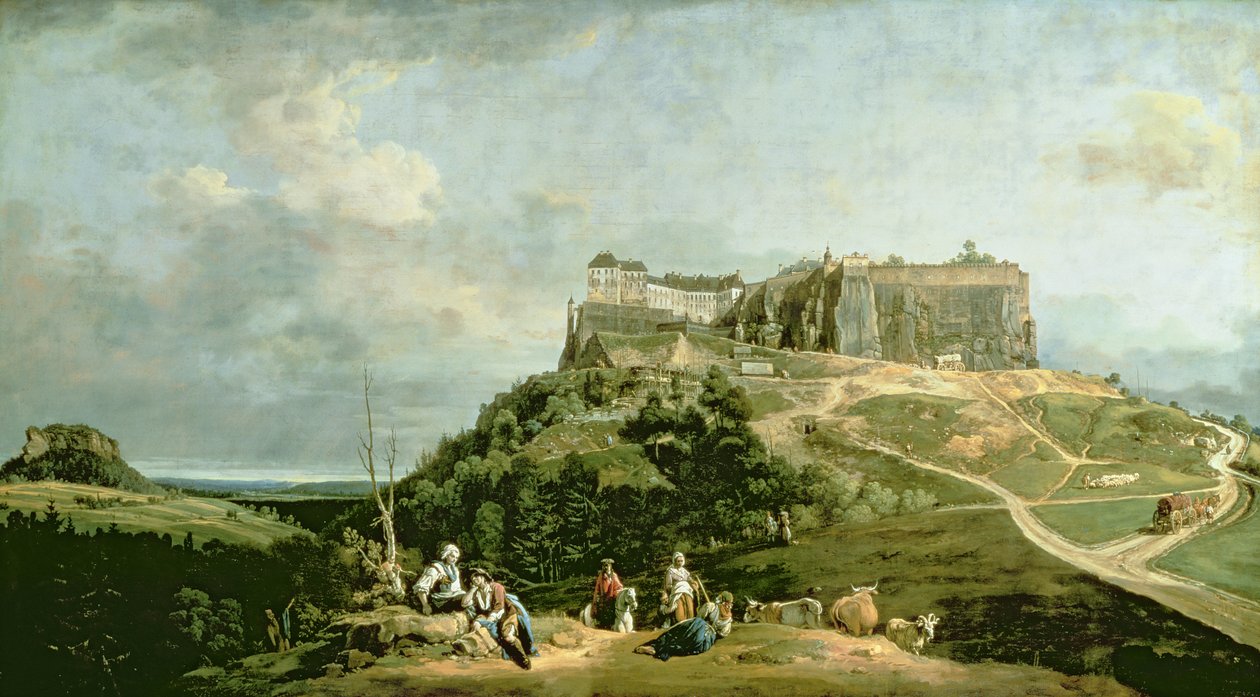 La Fortaleza de Königstein de Bernardo Bellotto