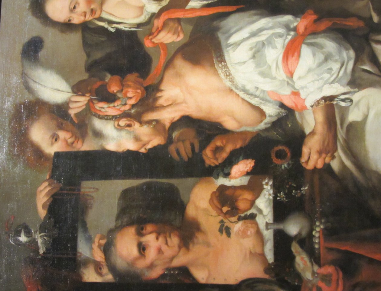 Alegoría de la caducidad (Coquette Vecchio) de Bernardo Strozzi