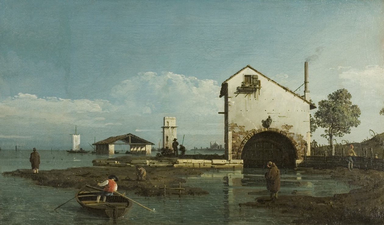 Capricho, La Laguna, c.1743 de Bernardo Bellotto