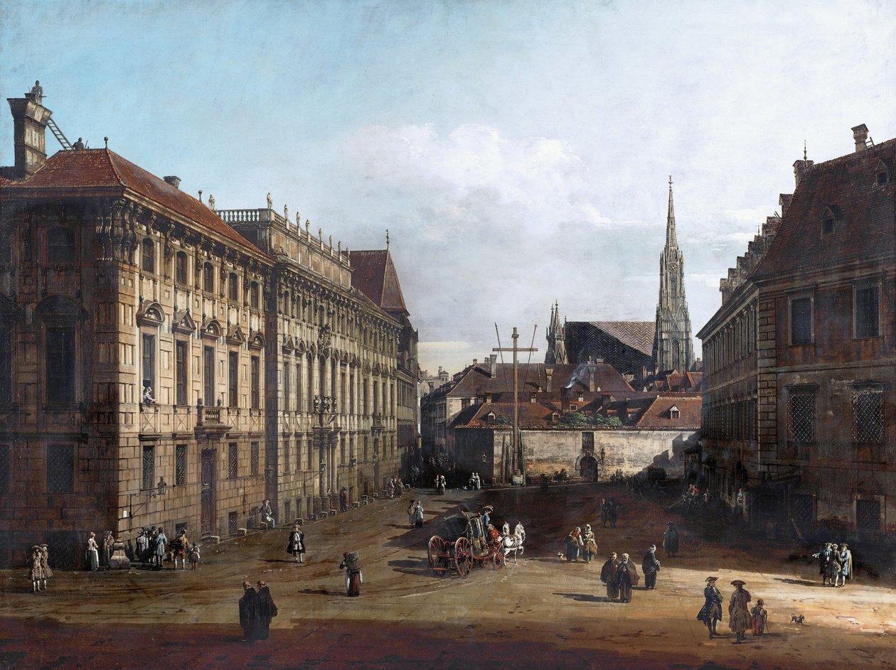 La Lobkowitzplatz de Viena de Bernardo Bellotto