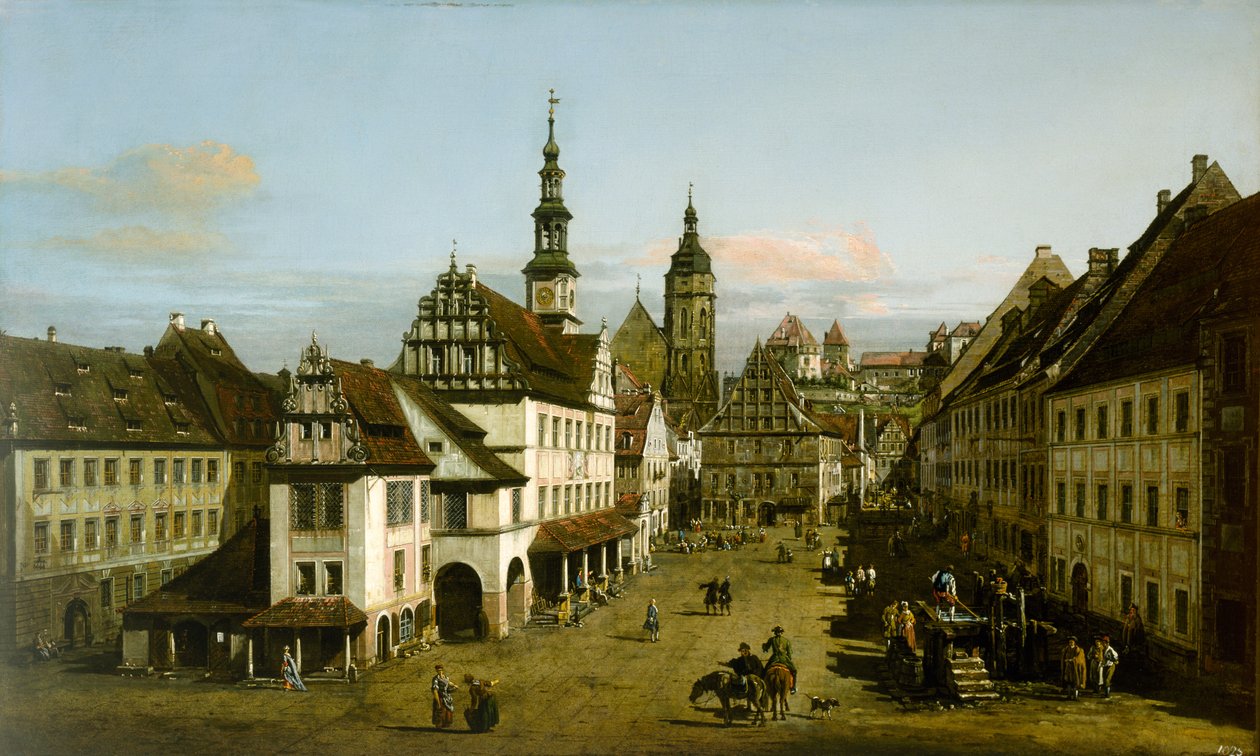 El Mercado en Pirna de Bernardo Bellotto