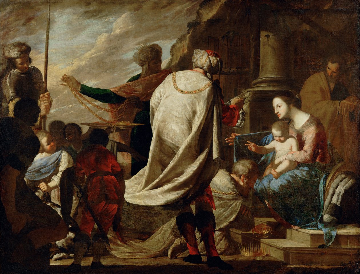 Adoración de los Reyes Magos de Bernardo Cavallino