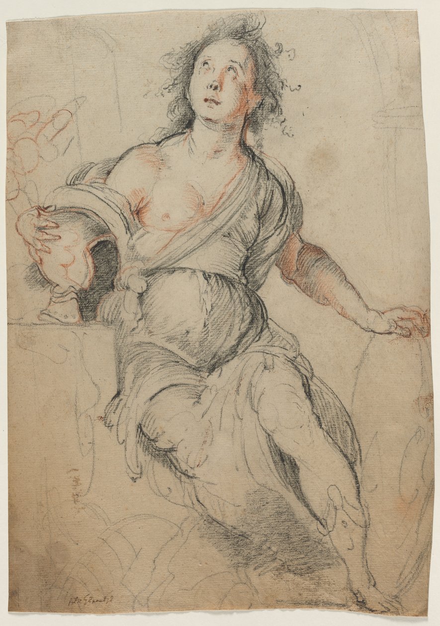 Figura alegórica, c. 1635 de Bernardo Strozzi