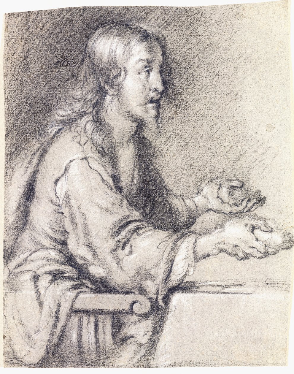 Cristo en Emaús presentando el pan de Bernardo Strozzi