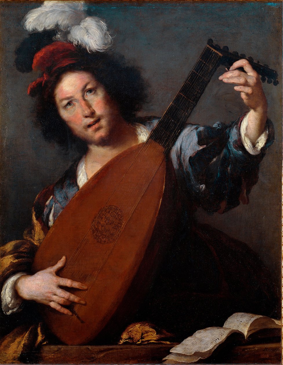 Tocador de laúd de Bernardo Strozzi