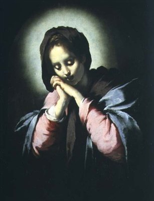 Madonna en Adoración de Bernardo Strozzi