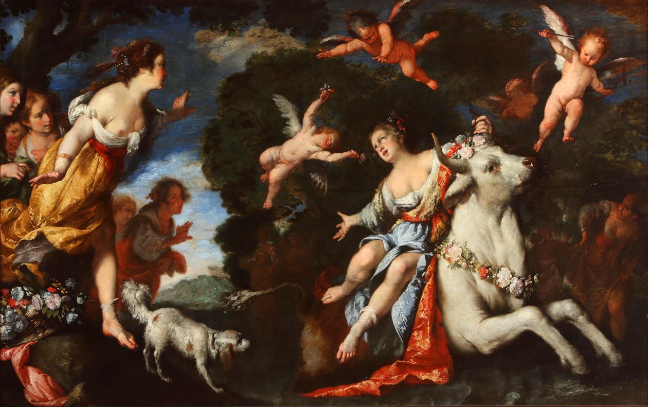 El secuestro de Europa de Bernardo Strozzi