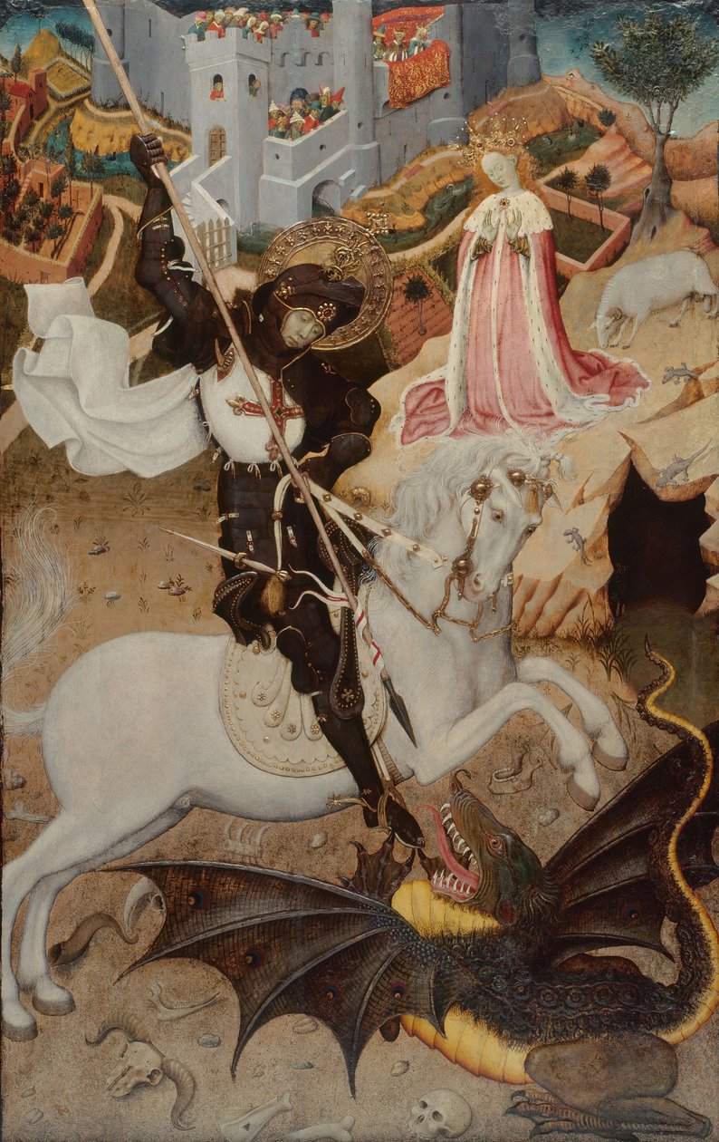 San Jorge matando al dragón de Bernat Martorell