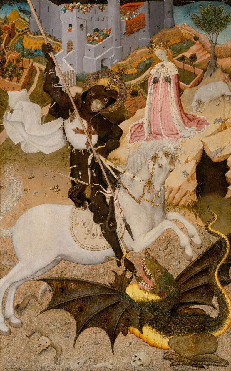 San Jorge y el dragón de Bernat Martorell