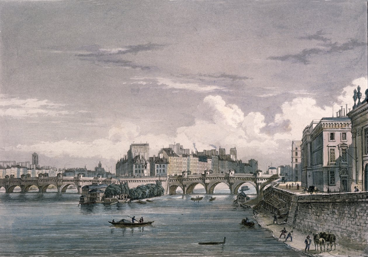 El Pont Neuf, 1832 de Bernhard Schmidt