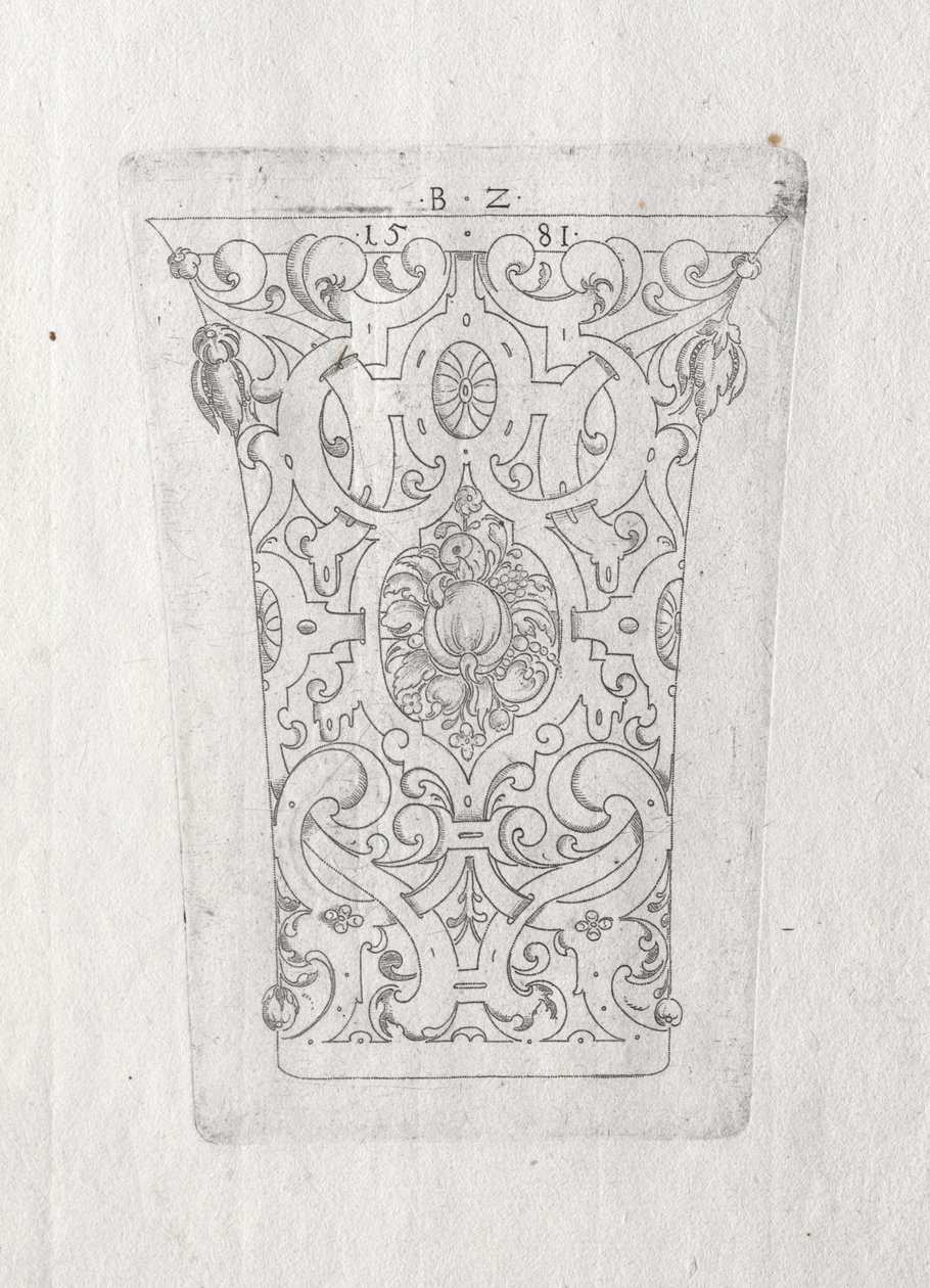 Copa ornamental, 1581 de Bernhard Zan