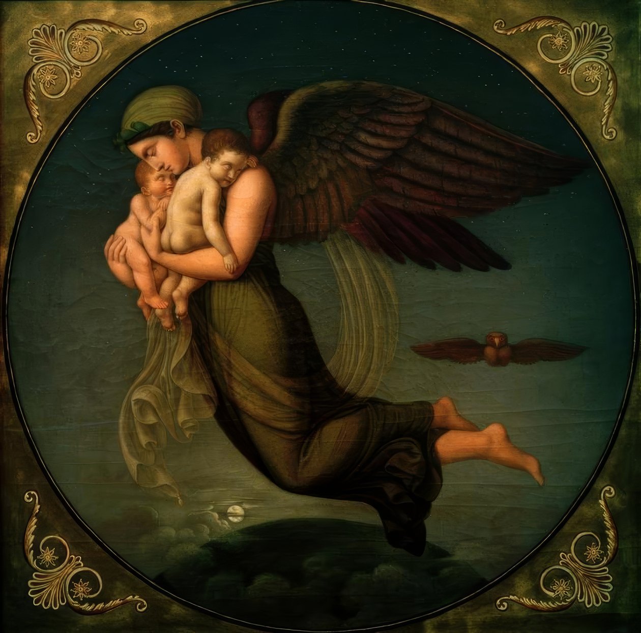 A. Senff, La noche con sus hijos de Bertel Thorvaldsen