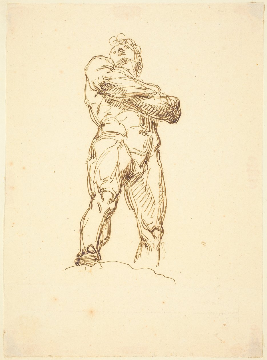 Un hombre desnudo heroico de Bertel Thorvaldsen