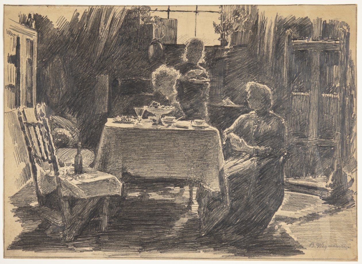 Té de la Tarde en el Estudio del Artista de Bertha Wegmann
