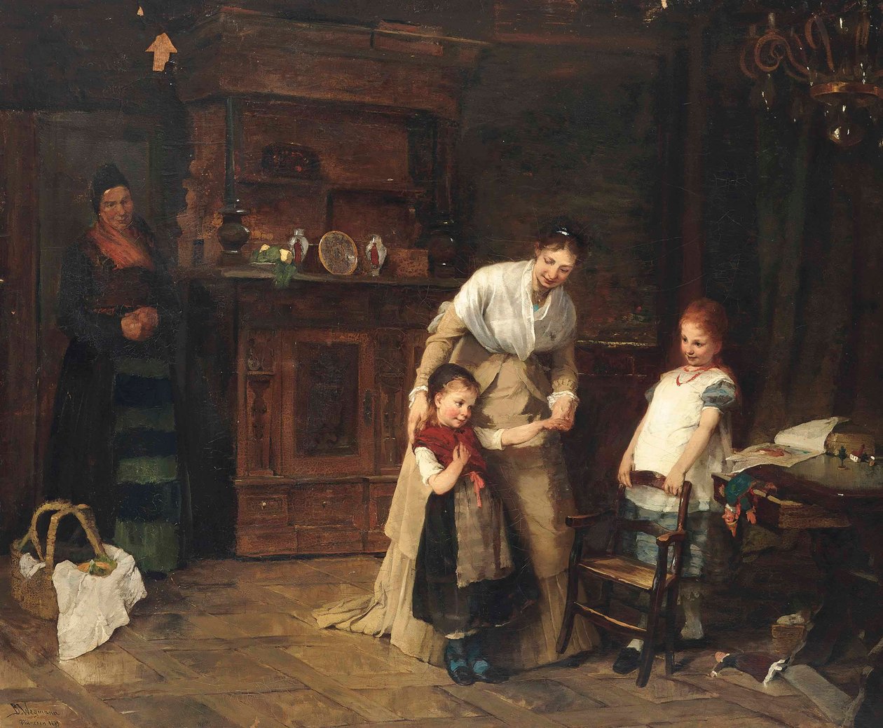 Nuevos amigos, 1875 de Bertha Wegmann
