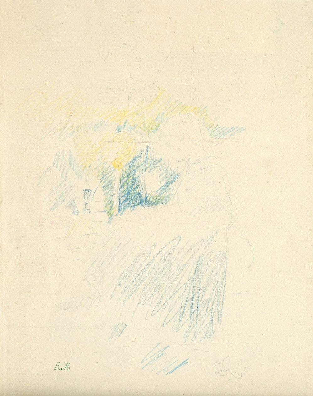 Niña sentada, 1888 de Berthe Morisot