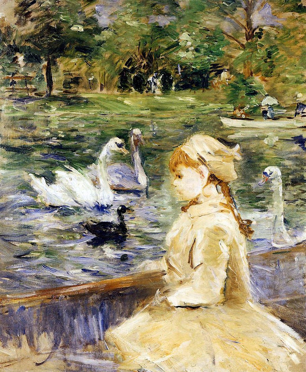 Joven niña en bote, 1884 de Berthe Morisot