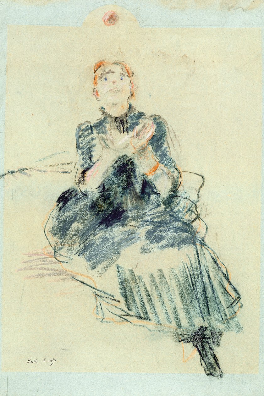 Niña jugando con una pelota, 1886 de Berthe Morisot