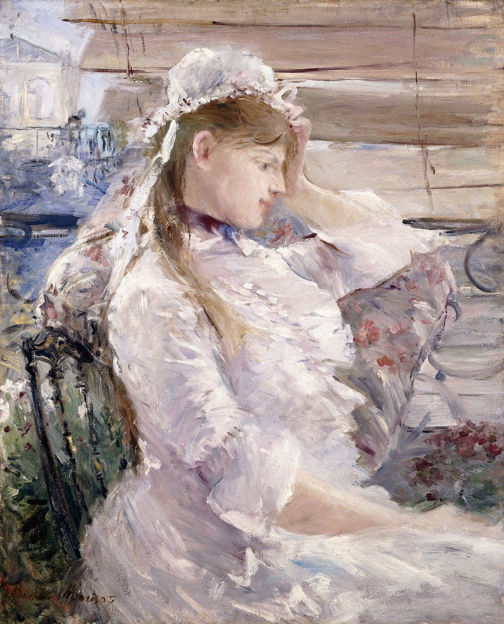 Detrás de las persianas, 1879 de Berthe Morisot
