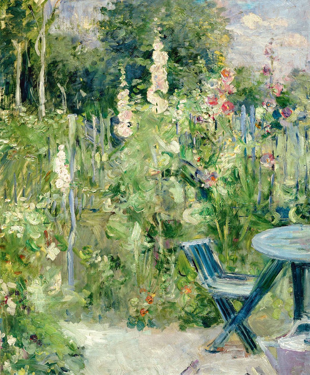 Malvarrosas, 1884 de Berthe Morisot