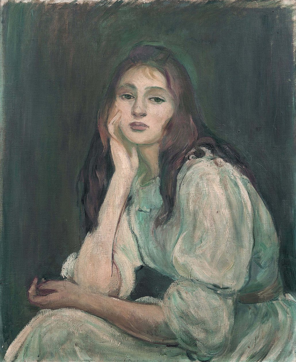 Julie soñando Julie rêveuse, 1894 de Berthe Morisot