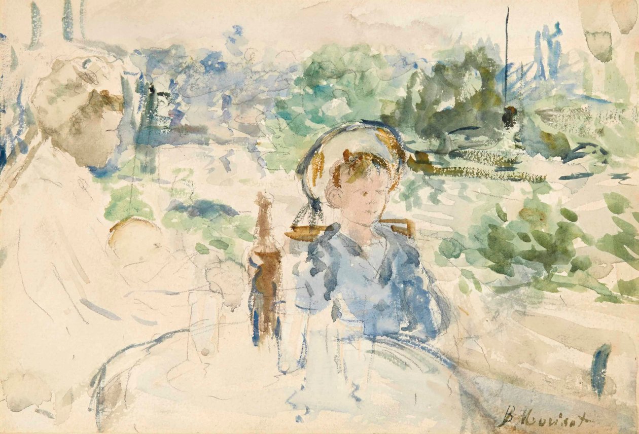 El almuerzo en el campo, 1879 de Berthe Morisot