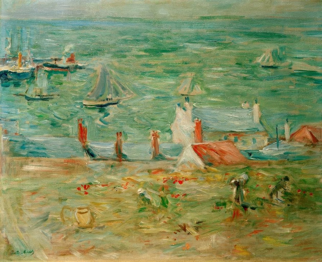 El puerto de Gorey de Berthe Morisot