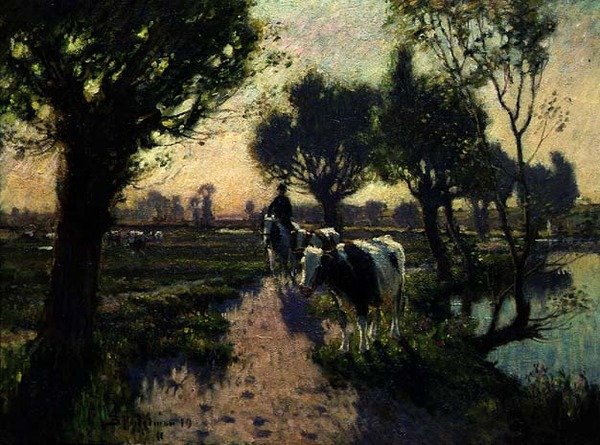 La senda del río de Bertram Priestman