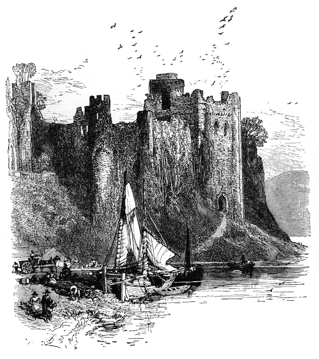 Castillo de Pembroke, años 1930 de Birket Foster