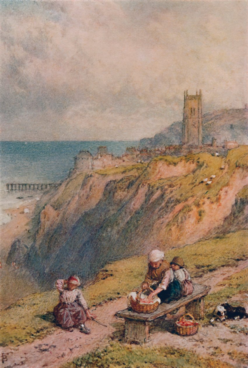 Vista de Cromer, siglo XIX, 1935 de Birket Foster