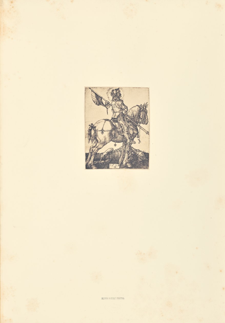 San Jorge a caballo de Bisson Frères