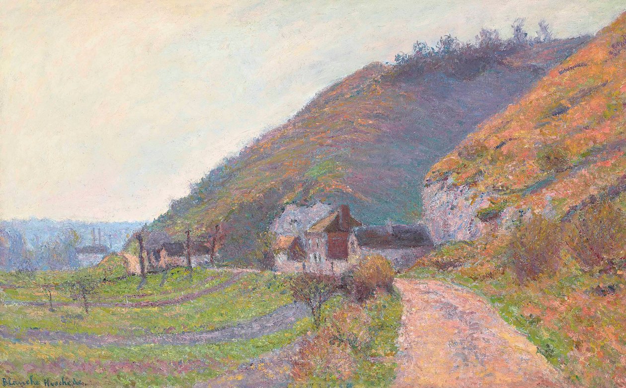 Un camino cerca de Giverny (óleo sobre lienzo) de Blanche Hoschede Monet