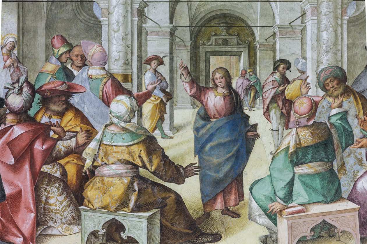 Jesús entre los escribas de Boccaccio Boccaccino