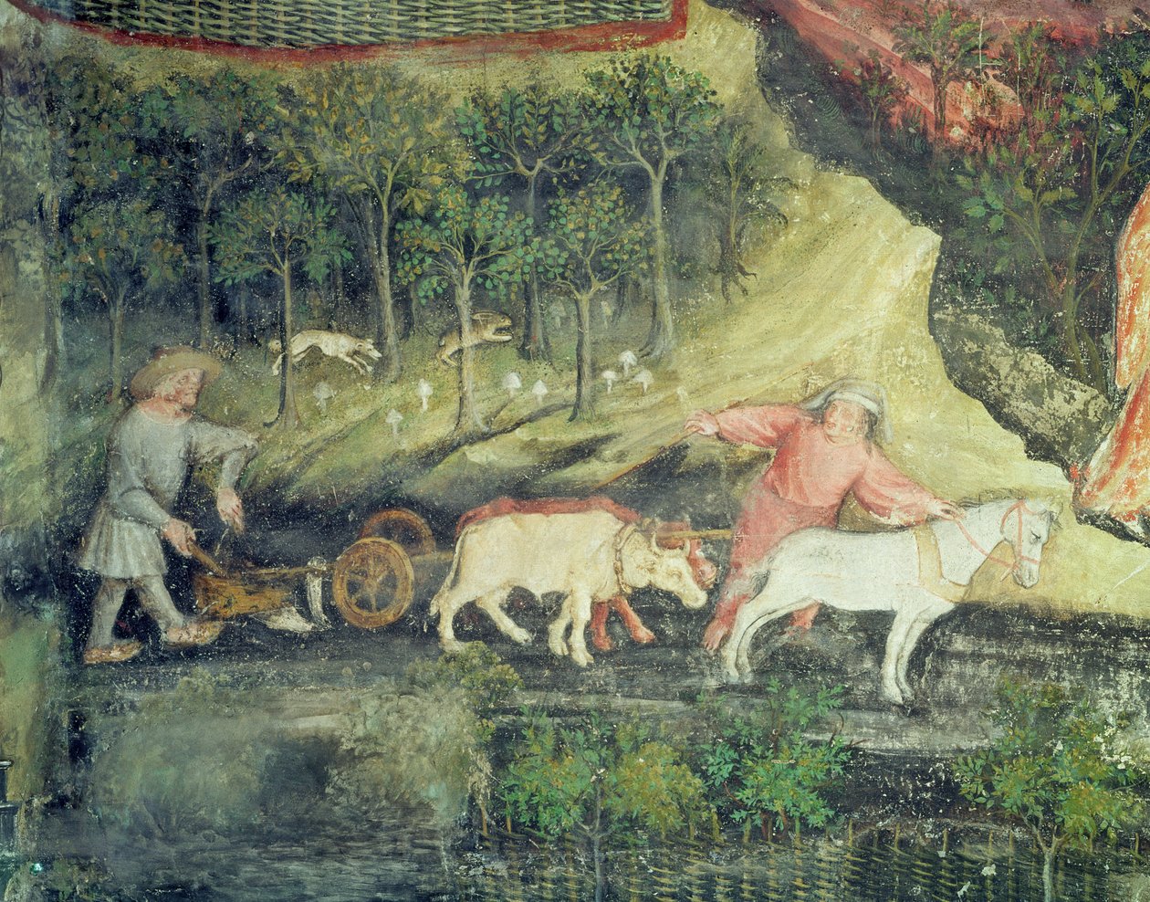 Mes de abril (detalle) de Bohemian School
