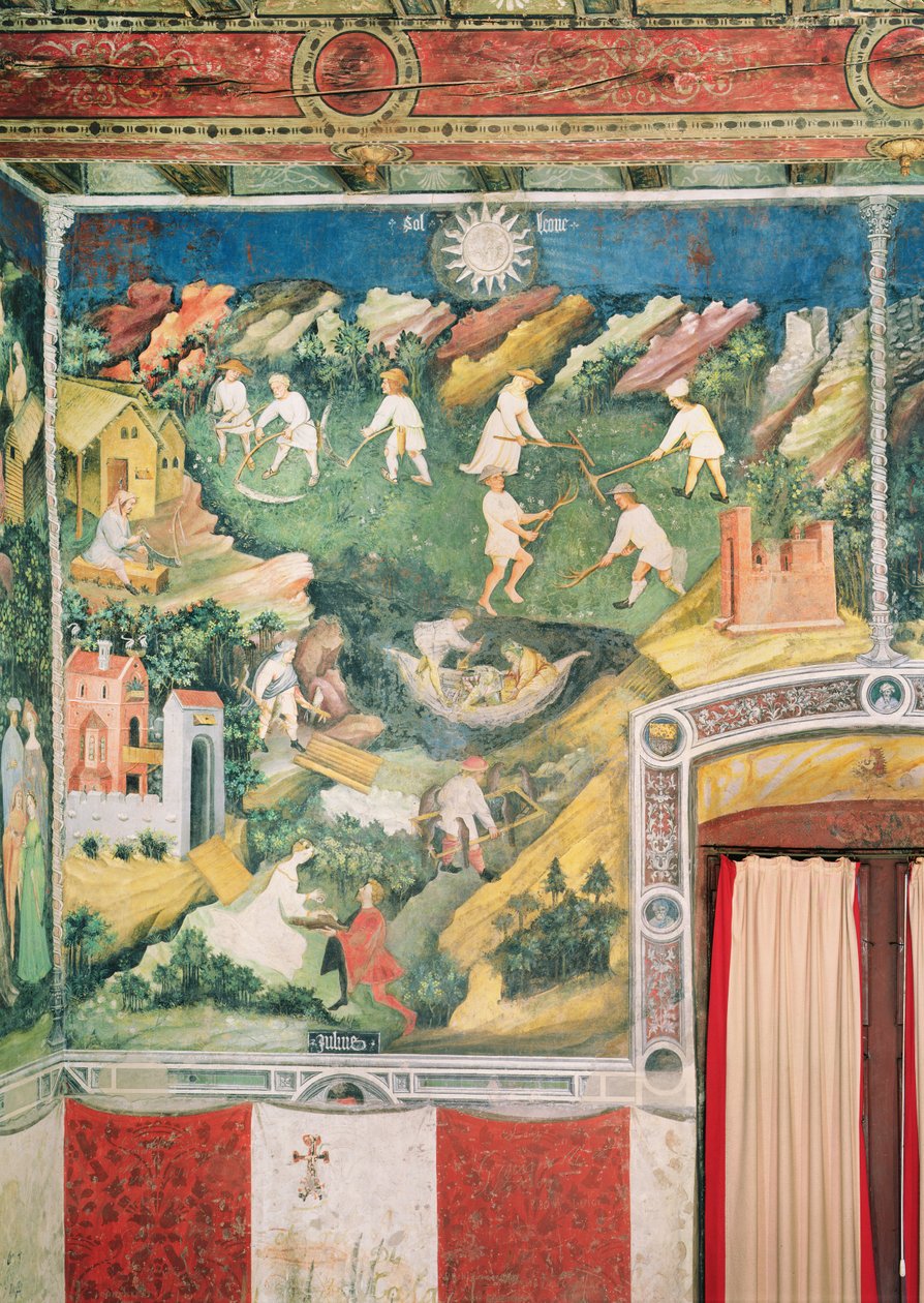 El Mes de Julio, c.1400 de Bohemian School