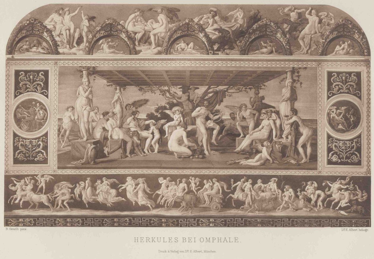 Alemán: Hercules at Omphale de Bonaventura Genelli