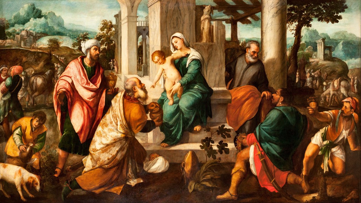 La Adoración de los Magos de Bonifazio Veronese