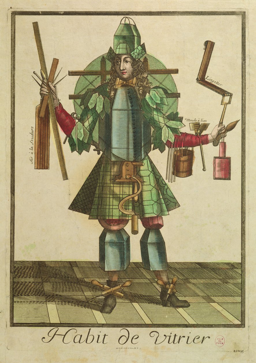 El traje de los vidrieros de Bonnart 1650 1750 Bonnart 1650 1750