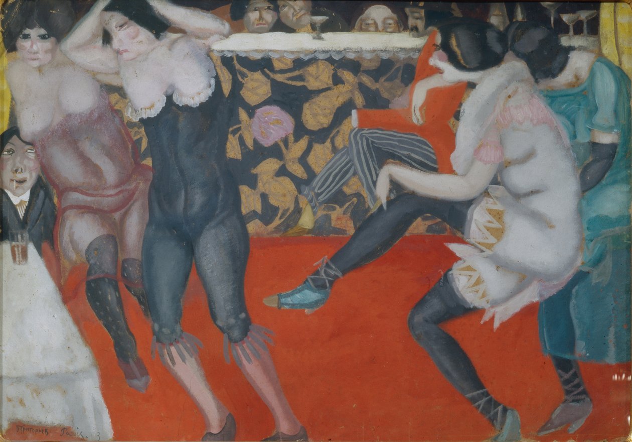 En el cabaret, 1913 de Boris Dmitrievich Grigoriev