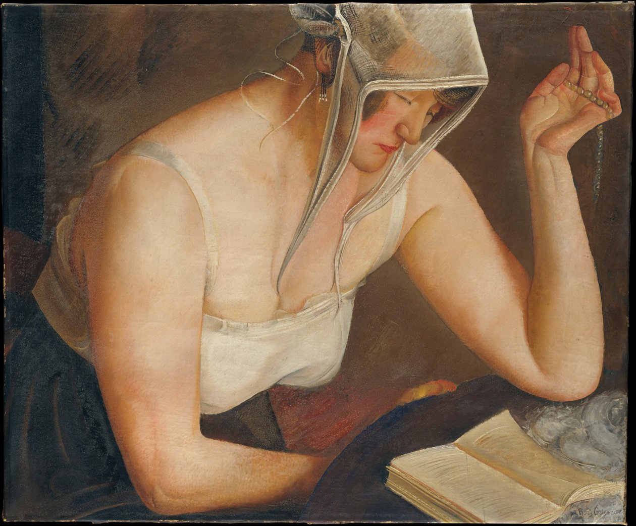 Mujer leyendo de Boris Dmitrievich Grigoriev